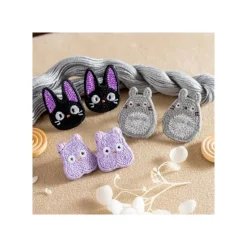 Bijou Boucle d’oreilles à Clips Broderie Jiji - Kiki la petite sorciè