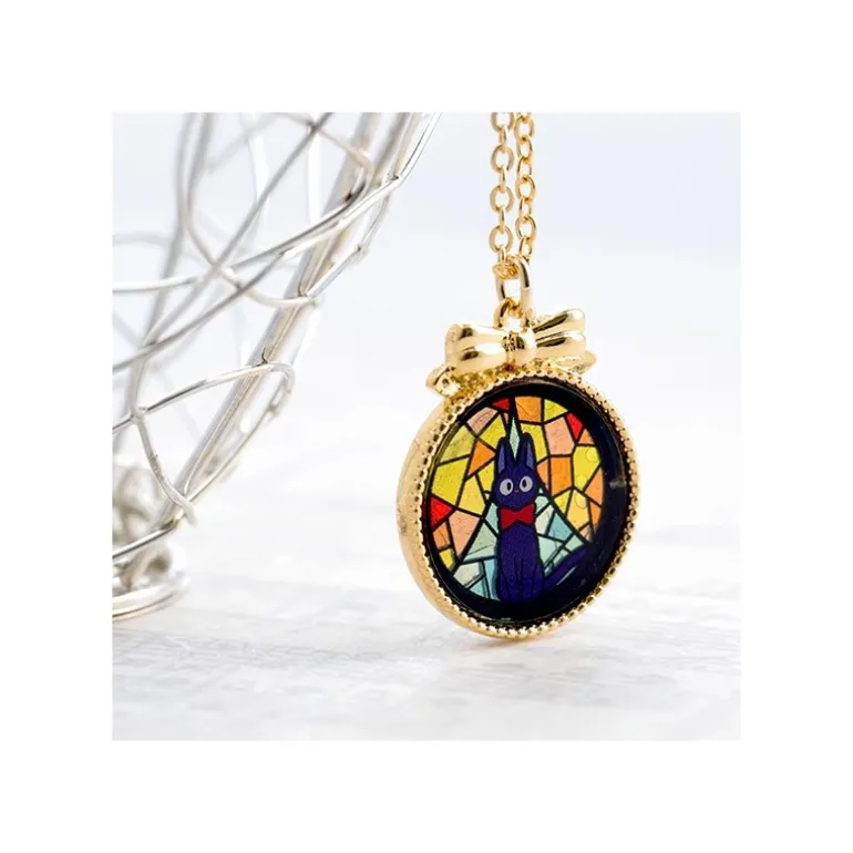 Bijou Pendentif Jiji Vitrail - Kiki la petite sorcière