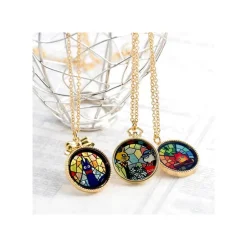 Bijou Pendentif Jiji Vitrail - Kiki la petite sorcière