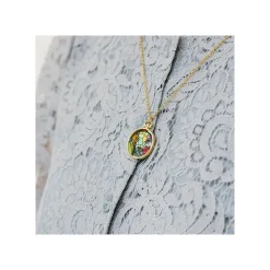 Bijou Pendentif Louise Et Baron Vitrail - Si tu tends l'oreille