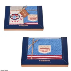 Boîte cadeau 3 serviettes Couture en denim - Mon Voisin Totoro