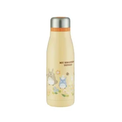 Bouteille Metal Compact One Push Totoro Fleurs - Mon Voisin Totoro