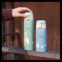 Bouteille Thermos 480ml Vert pâle mat - Mon Voisin Totoro