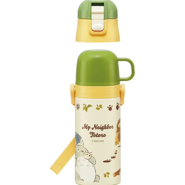 Bouteille Thermos ouverture double Totoro & Chatbus - Mon Voisin Toto