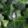 Broche Cannetille Totoro blanc - Mon voisin Totoro