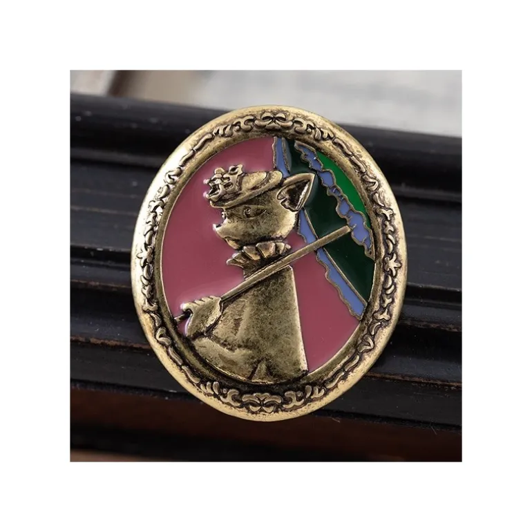 Broche vintage Louise - Le Royaume des chats