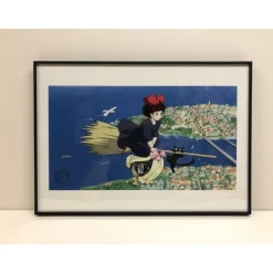 CELLULOID D'ART KIKI LIVRE UN CADEAU- STUDIO GHIBLI
