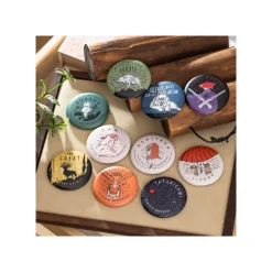 Collection de badges vintage 10 PCS - Princesse Mononoké