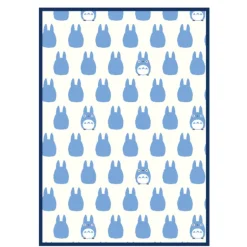 Couverture Silhouette Totoro Bleu 100x140 cm - Mon Voisin Totoro