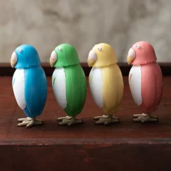 Figurine Bobble head Perruche Verte - Le Garçon et le Héron