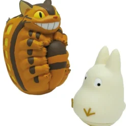 Figurines Culbuto Totoro Blanc & Chatbus - Mon Voisin Totoro