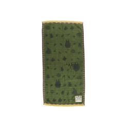 Grande serviette Vert Automne 60x120 cm - Mon Voisin Totoro
