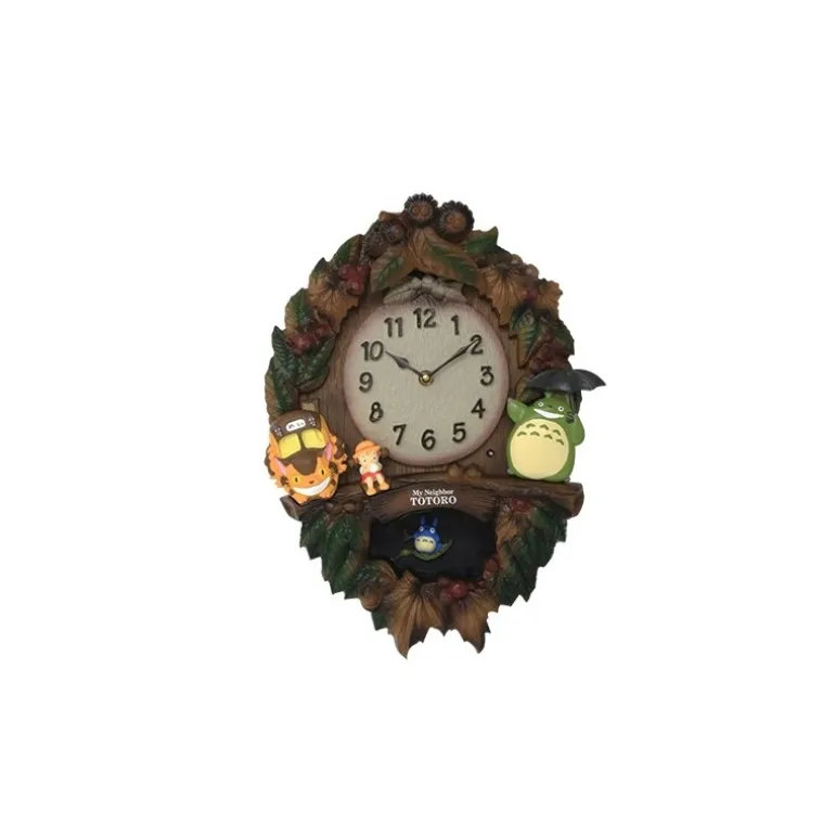 Horloge à balancier Couronne de feuilles - Mon Voisin Totoro