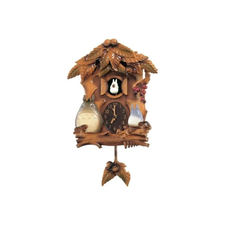Horloge Coucou Feuilles de bois - Mon Voisin Totoro