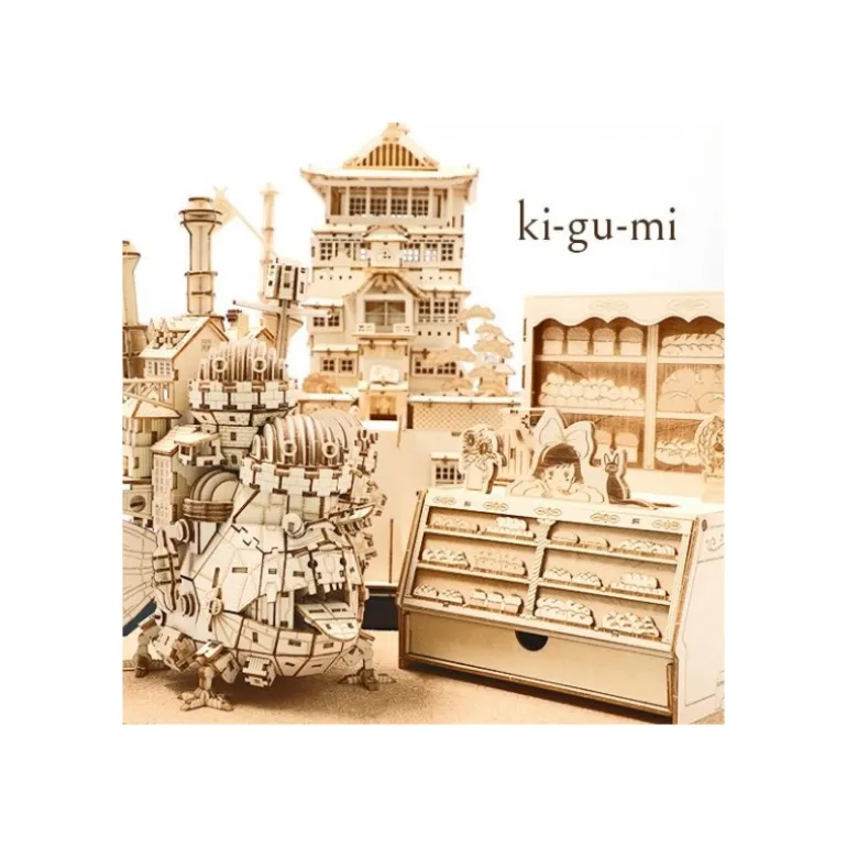 Maquette en bois Kigumi Château de Hauru - Le Château ambulant