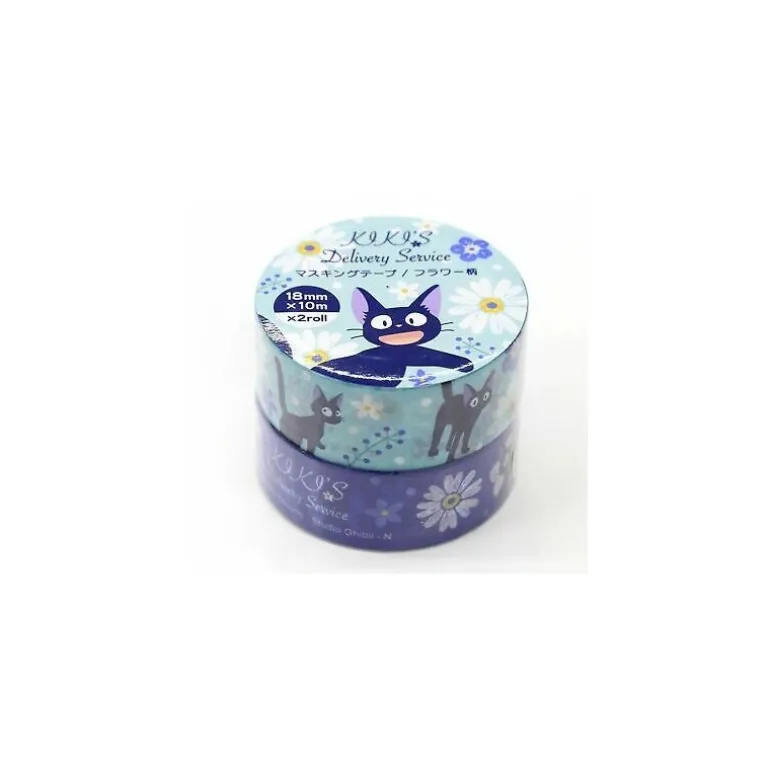Masking Tape Jiji Motifs Fleurs - KKiki la petite sorcière
