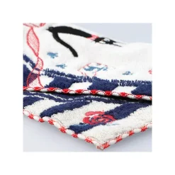 Mini Serviette bleue marine à rayures 25x25 - Kiki la petite sorcière