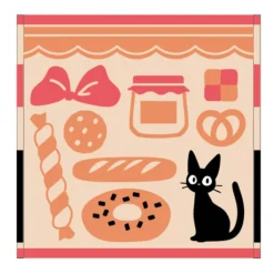 Mini Serviette Boulangerie de Jiji 25x25 cm - Kiki la petite sorcière