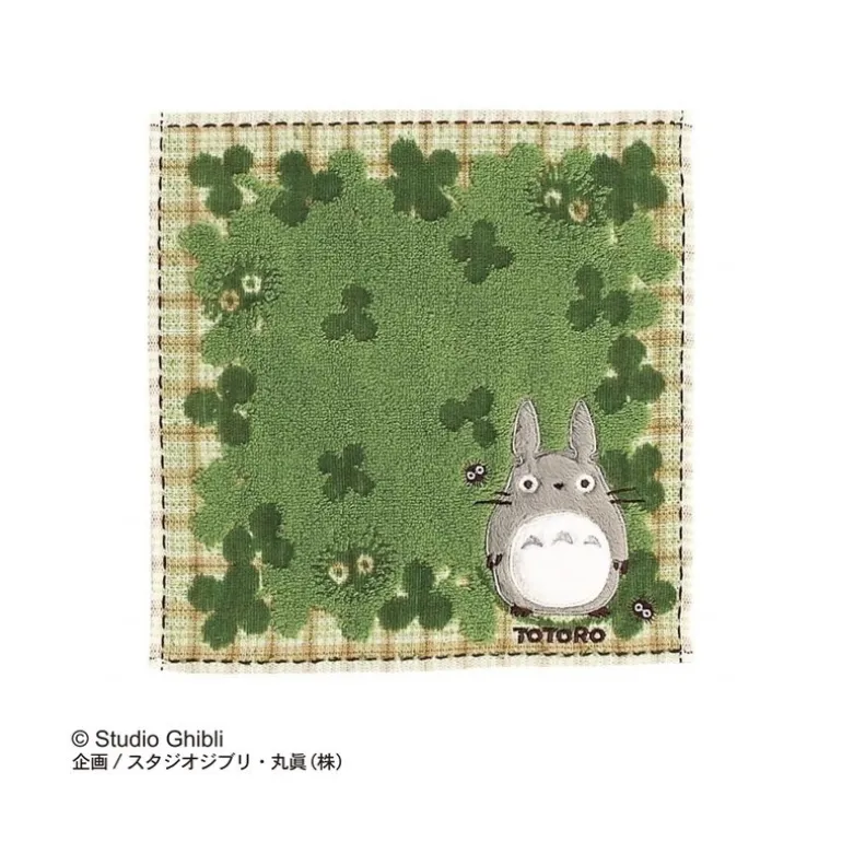 Mini Serviette Champs de Trèfles 25 x 25 cm - Mon Voisin Totoro
