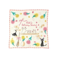 Mini Serviette Famille des Chats 25 x 25 cm - Kiki la petite sorcière