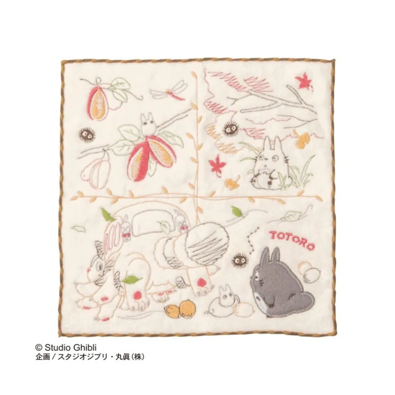 Mini Serviette Fruits d’Automne 25 x 25 cm - Mon Voisin Totoro