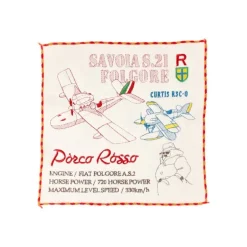 Mini Serviette Hydravions 25x25 cm - Porco Rosso