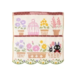 Mini Serviette Jiji et ses fleurs préférées 25x25 - Kiki la petite so