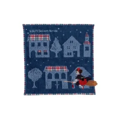 Mini Serviette La nuit du départ 25x25 cm - Kiki la petite sorcière