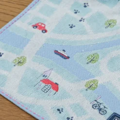 Mini Serviette Plan de la ville 25x25 cm - Kiki la petite sorcière