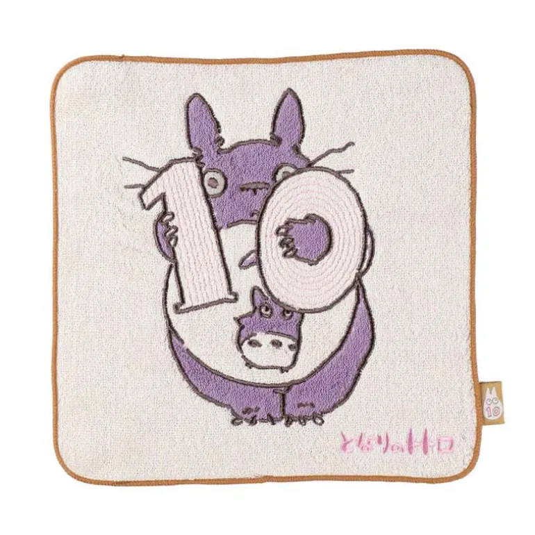Mini Serviette Totoro anniversaire 10 25x25 cm - Mon Voisin Totoro
