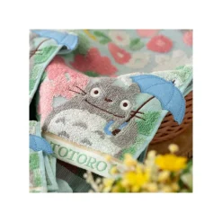 Mini Serviette Totoro Champs de Fleurs 25x25 cm - Mon Voisin Totoro