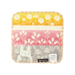 Mini Serviette Totoro Fleurs Sauvages 25x25 cm - Mon Voisin Totoro