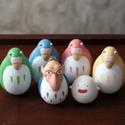 Pack 2 Figurines Roly-poly Perruches Bleu & Vert - Le Garçon et le Héron