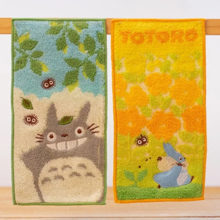 Pack 2 Mini-Serviettes Totoro Gris et Bleu 20 x 10 cm - Mon Voisin To