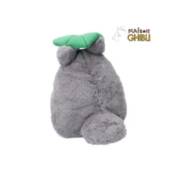 Peluche Nakayoshi Totoro Gris avec feuille - Mon Voisin Totoro