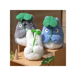 Peluche Nakayoshi Totoro Gris avec feuille - Mon Voisin Totoro