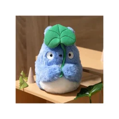 Peluche Nakayoshi Totoro Bleu avec feuille - Mon Voisin Totoro