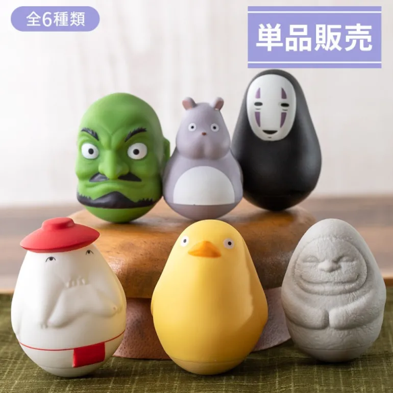 Pose Collect Assort. de 6 Figurines Roly-poly - Le Voyage de Chihiro