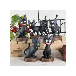 Pose Collection Assort. de 6 Figurines Jiji – Kiki la petite sorcière