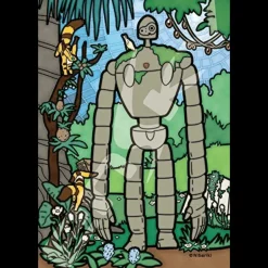 Puzzle Vitrail 126P Robot jardinier - Le Château dans le ciel