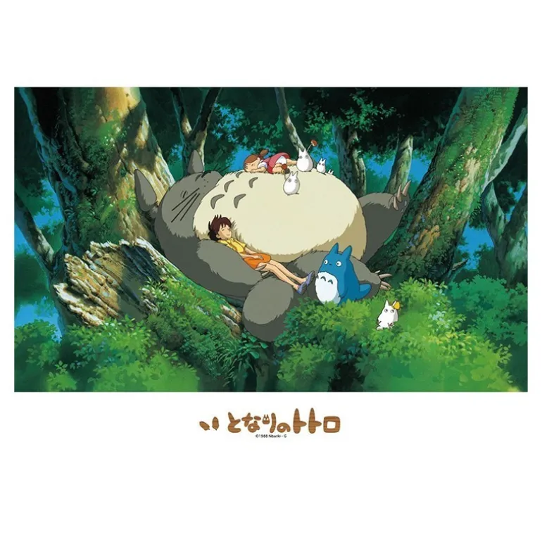 Puzzle Vitrail 500P Une sieste avec Totoro - Mon Voisin Totoro