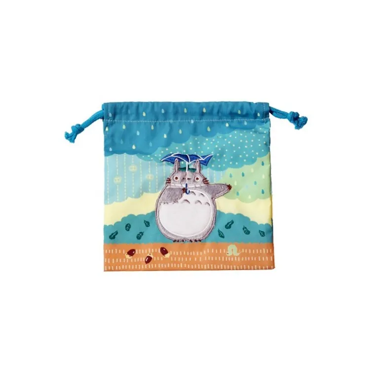 Sacoche à cordon Totoro sous la pluie 20 x 19 cm - Mon Voisin Totoro