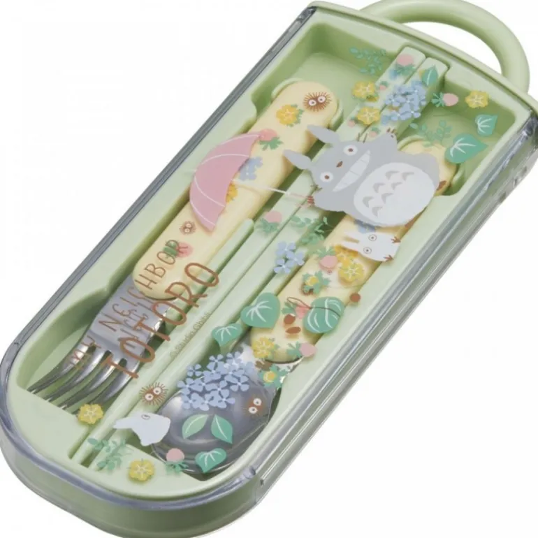 Set Baguettes Cuillère Fourchette Totoro Parapluie - Mon Voisin Totor