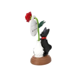 Statue Jiji et rose - Kiki la petite sorcière