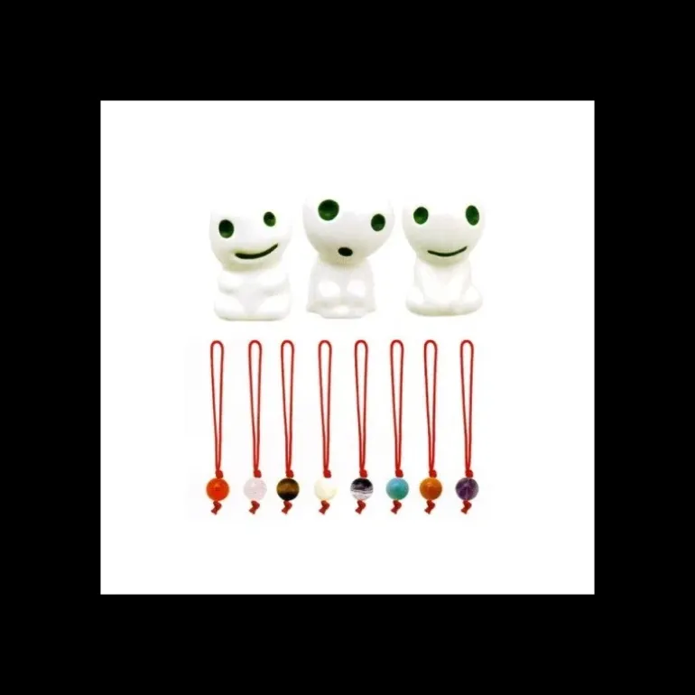 Statuette Kodama A & 1 Blind Pierre de Pouvoir - Princess Mononoké