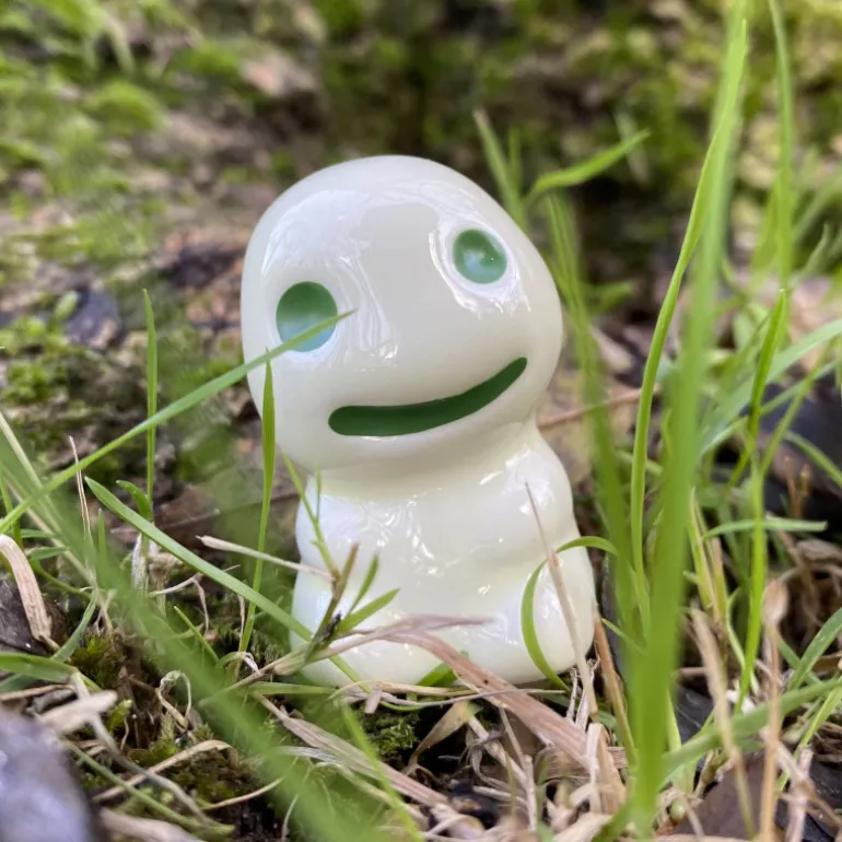 Statuette Kodama C & 1 Blind Pierre de Pouvoir - Princess Mononoké