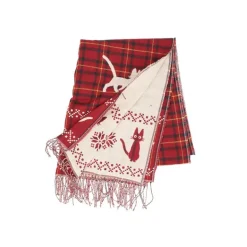 Étole avec accroche Jiji motifs à carreaux - Kiki la petite sorcière