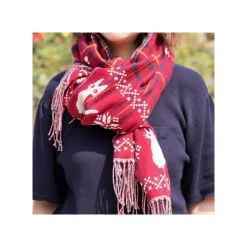 Étole avec accroche Jiji motifs à carreaux - Kiki la petite sorcière