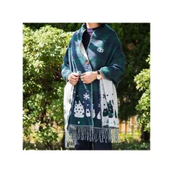 Étole avec accroche Totoro motifs à carreaux - Mon Voisin Totoro