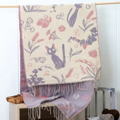 Étole rose Jiji - Kiki la petite sorcière